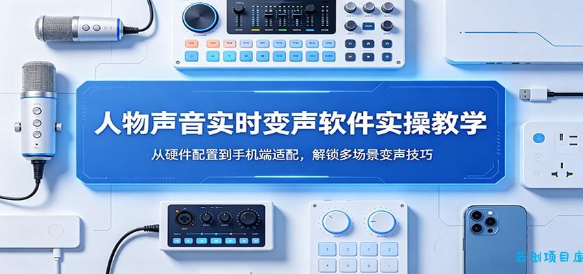 人物声音实时变声软件实操教学：从硬件配置到手机端适配，解锁多场景变声技巧-云创项目库