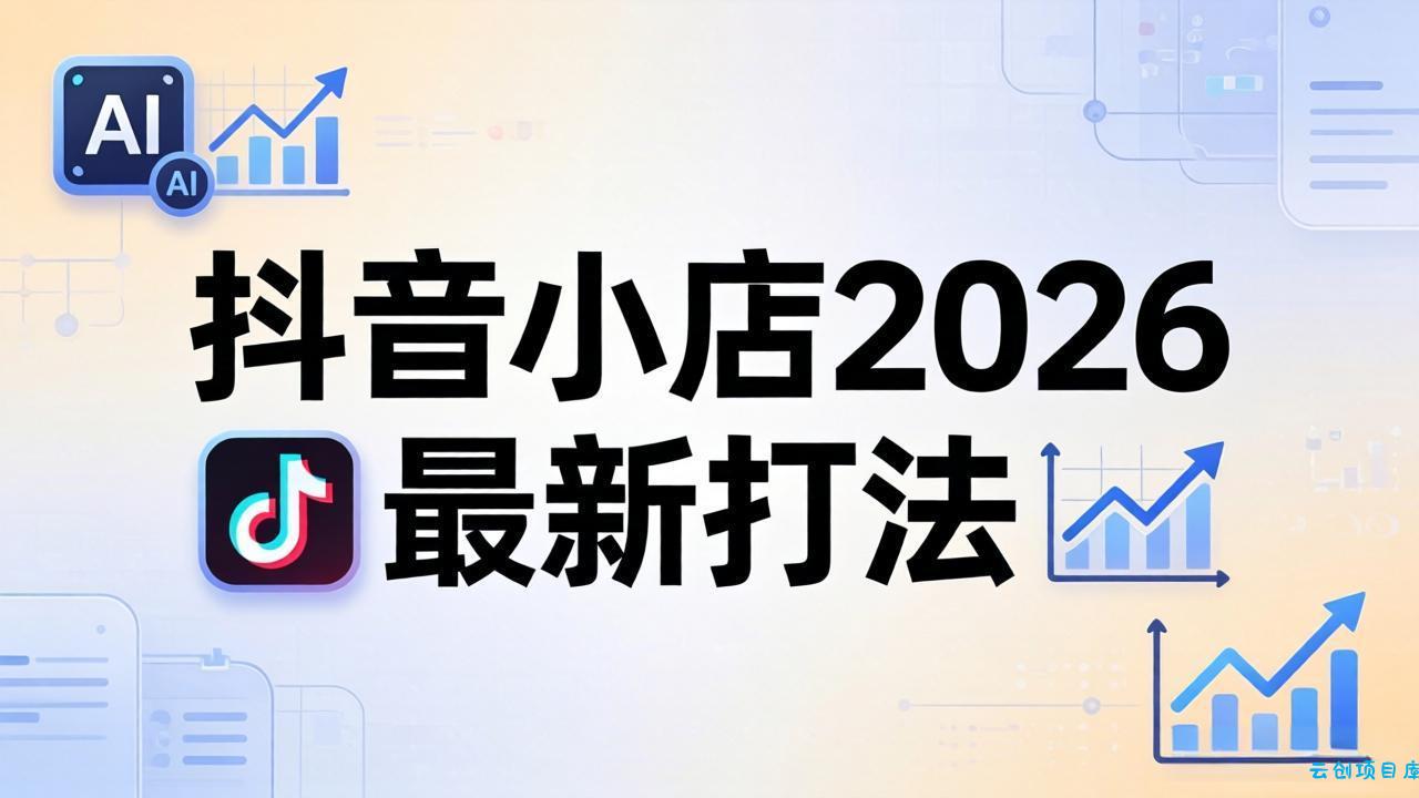 抖音小店2026最新打法-更新2026：从入驻到爆款裂变，李老师拆解拼上抖+1688铺货全流程-云创项目库