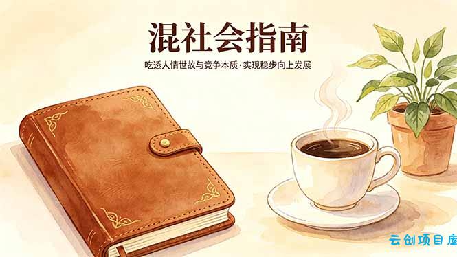 付费文章：混社会指南，吃透人情世故与竞争本质，实现稳步向上发展-云创项目库