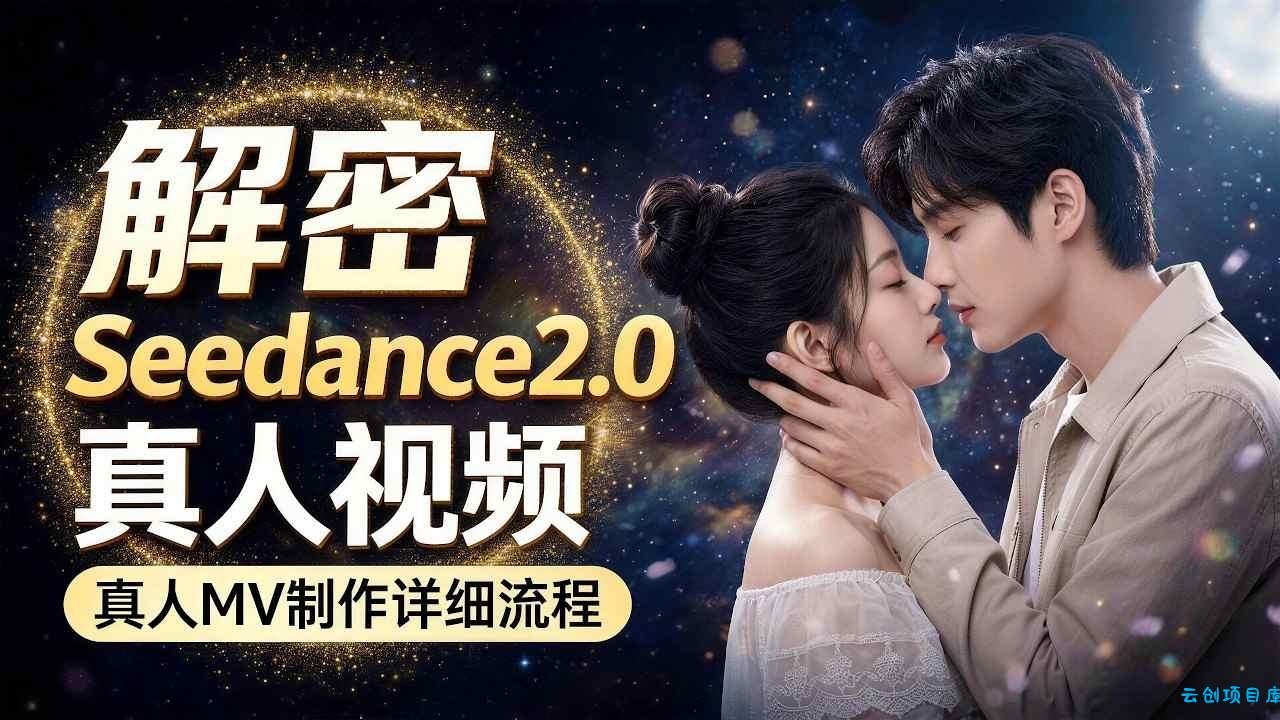 Seedance 2.0解密教程：零基础制作真人MV全流程-云创项目库