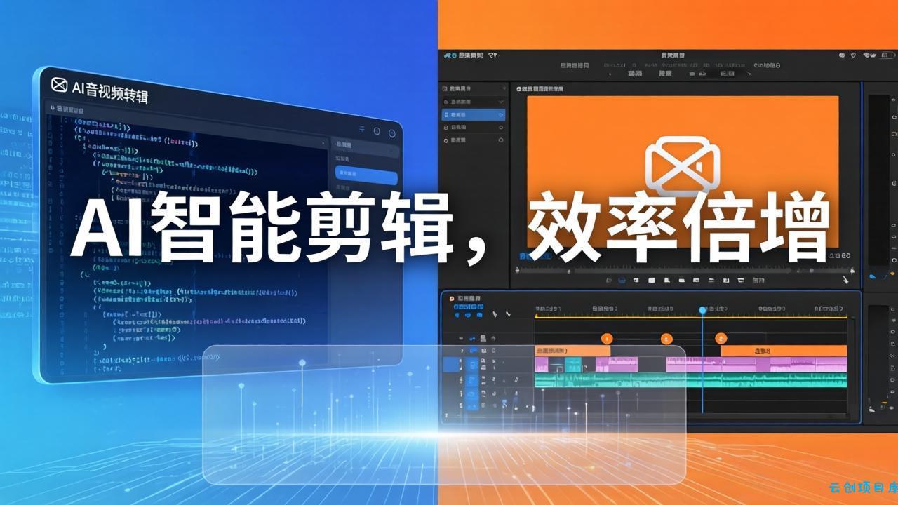 AI剪辑入门到精通实战：千问音视频转写+AI筛选文案+剪映精剪，一套SOP让你剪视频效率翻10倍-云创项目库