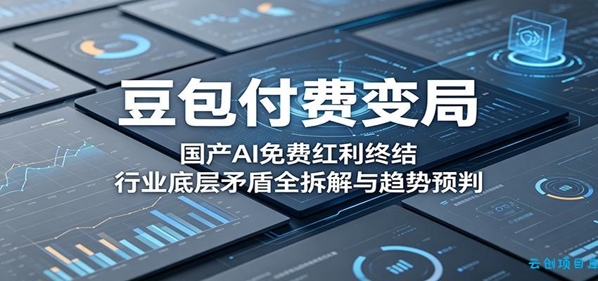 豆包付费变局：国产AI免费红利终结，行业底层矛盾全拆解与趋势预判-云创项目库