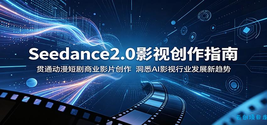 Seedance2.0影视创作指南:贯通动漫短剧商业影片创作,洞悉AI影视行业发展新趋势-云创项目库
