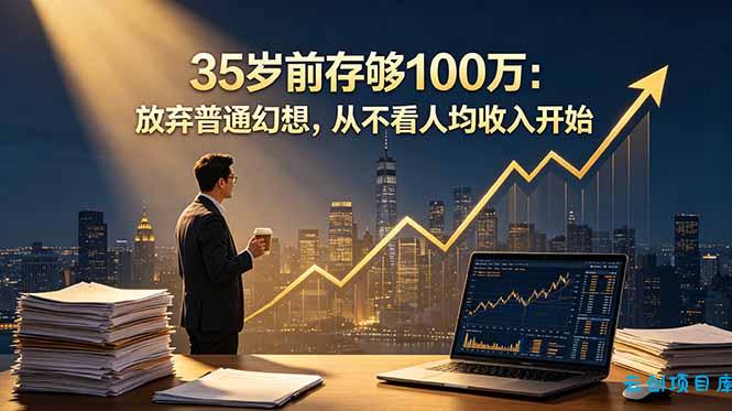 35岁前存够100万：放弃普通幻想，从不看人均收入开始-云创项目库