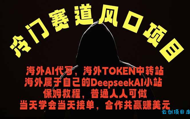 冷门赛道风口项目 海外AI代写！0成本运作完全免费！当天注册当天接单，接单接到手抽筋，无脑…-云创项目库