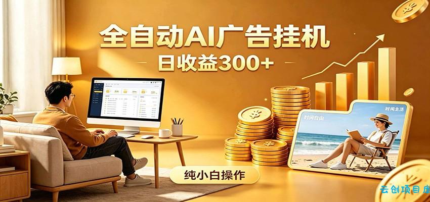 AI风口项目，全程解放双手，后台自动运行赚取收益，每天稳定收益300+-云创项目库