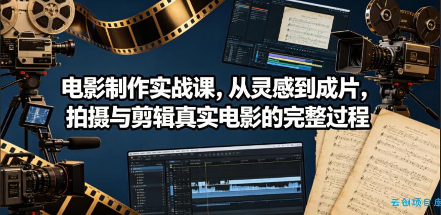 电影制作实战课，从灵感到成片，拍摄与剪辑真实电影的完整过程【原创双语字幕】-云创项目库