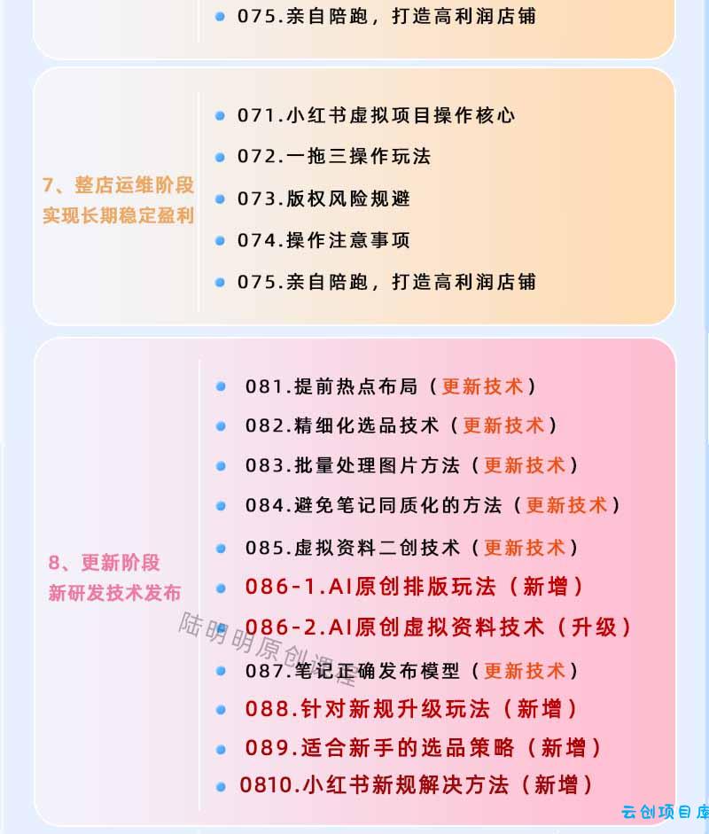 图片[4]-小红书虚拟项目特训班9.0，全面拥抱AI，批量产出原创PPT货源，单品/单店纯利润几万到几十W-云创项目库