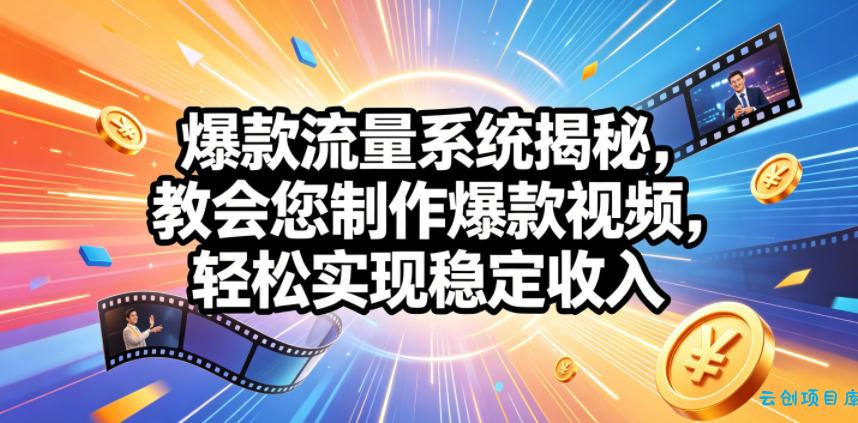 爆款流量系统揭秘,教会您制作爆款视频,轻松实现稳定收入【原创双语字幕】