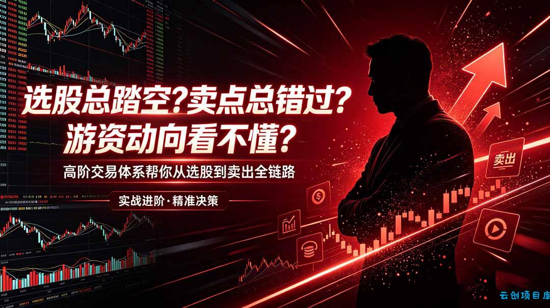 选股总踏空？卖点总错过？游资动向看不懂？高阶交易体系帮你从选股到卖出全链路(更新6月-云创项目库