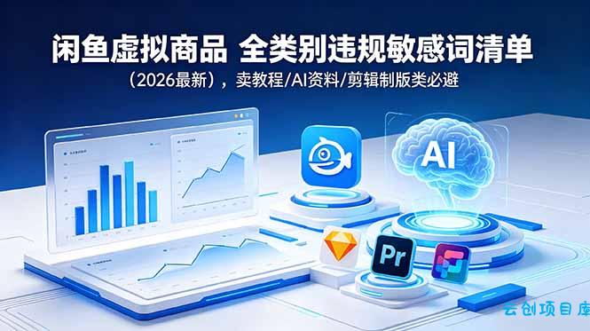 闲鱼虚拟商品 全类别违规敏感词清单(2026最新-云创项目库