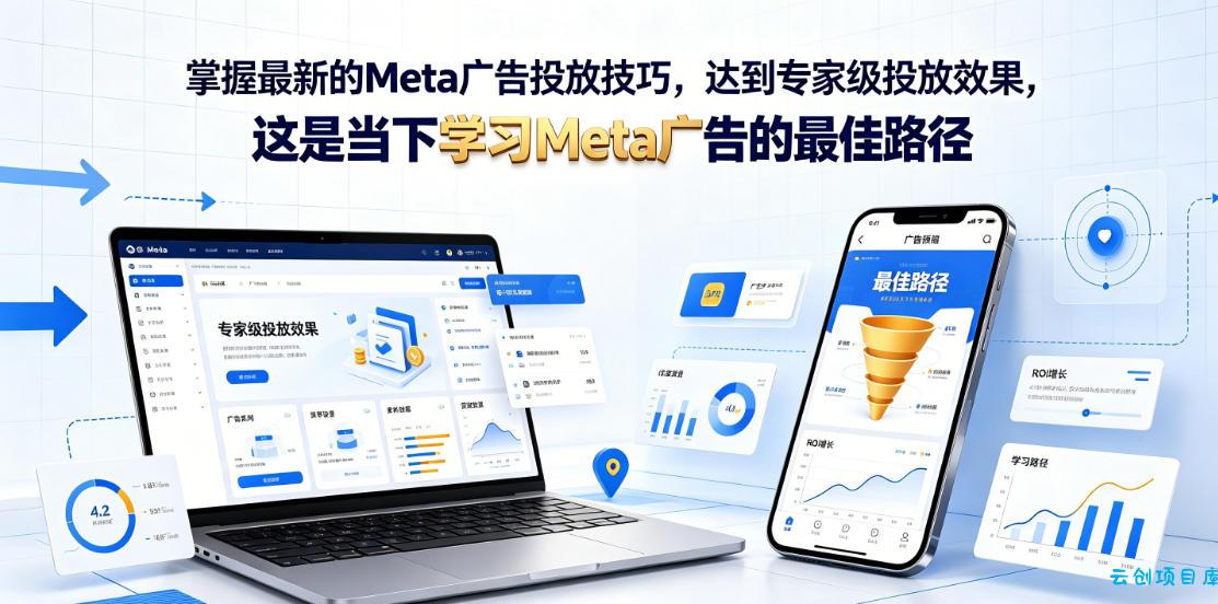 掌握最新的Meta广告投放技巧，达到专家级投放效果，这是当下学习Meta广告的最佳路径【原创双语字幕】-云创项目库