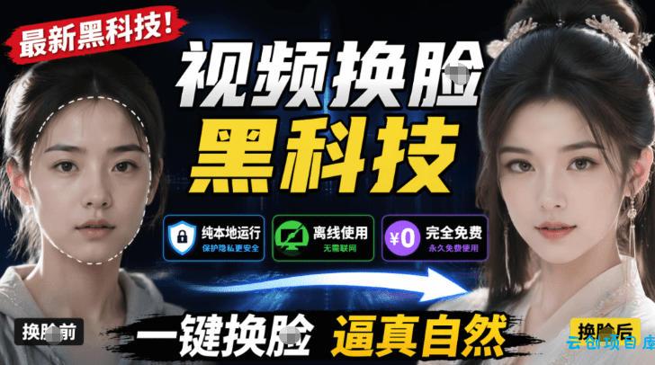 AI人工智能如此夸张?一键视频换Lian黑科技,纯本地离线运行,本地视频换Lian娱乐工具,AI FaceSwap