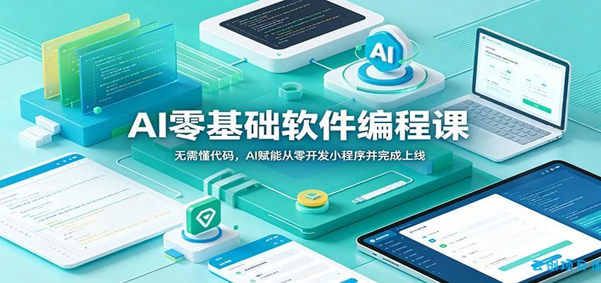 AI零基础软件编程课：无需懂代码，AI赋能从零开发小程序并完成上线-云创项目库