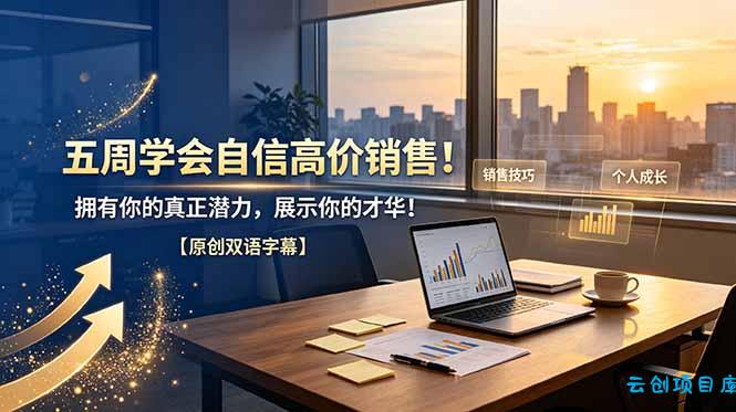 五周学会自信高价销售！拥有你的真正潜力，展示你的才华！【原创双语字幕】-云创项目库